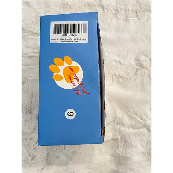 NEW QUMY PET Performance Dog Shoes Indoors / Outdoors Black Sz 6 Large 52-65lbs - Picture 11 of 12